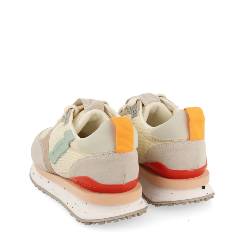 Anneot women's white textured sneakers