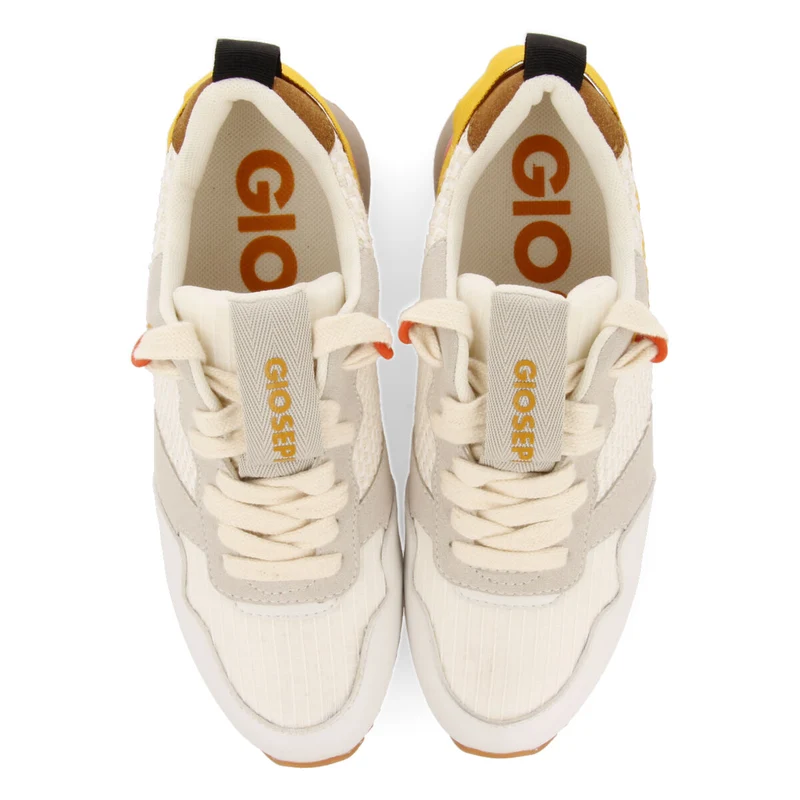 Luzon women's white sneakers with textures and details