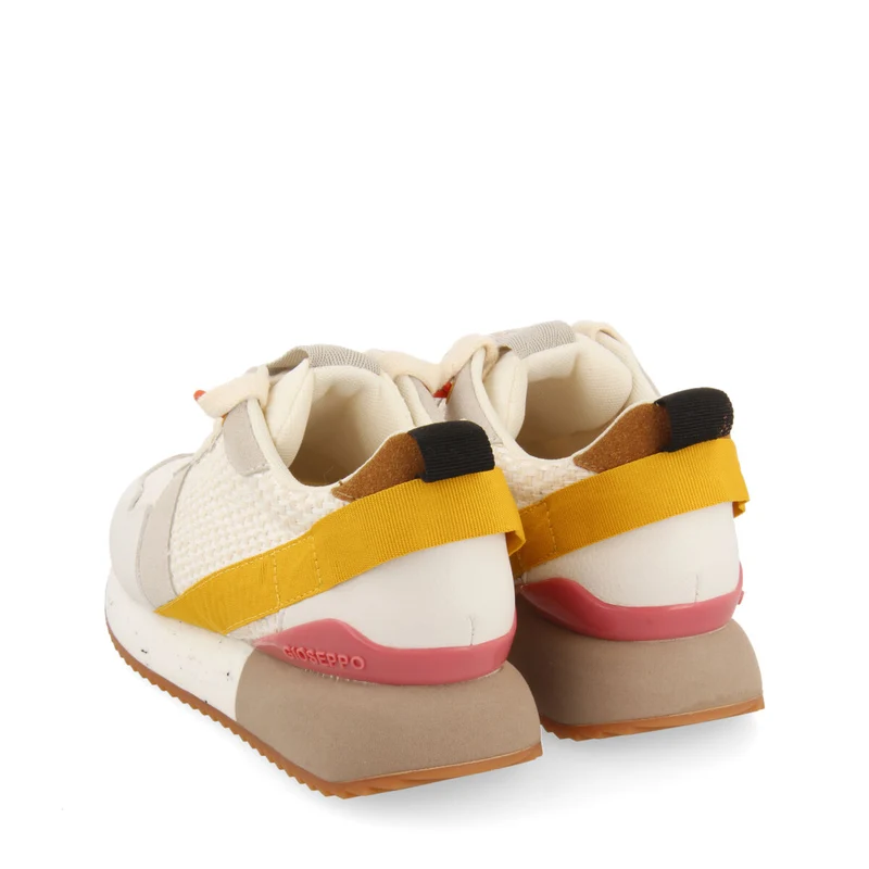 Luzon women's white sneakers with textures and details
