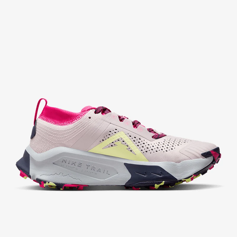 Nike Womens Zegama Trail - Platinum Violet/Luminous Green