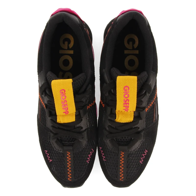 Thorens women's black textured sneakers