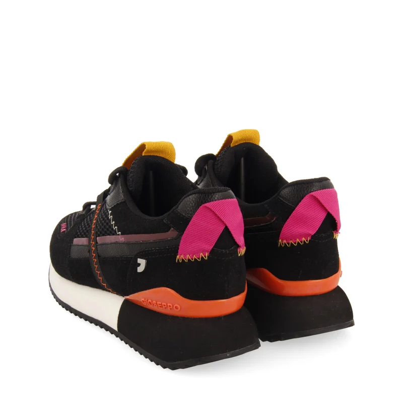 Thorens women's black textured sneakers