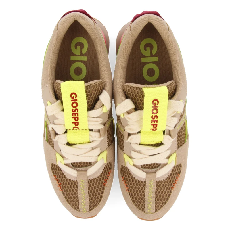 Thorens women's beige textured sneakers