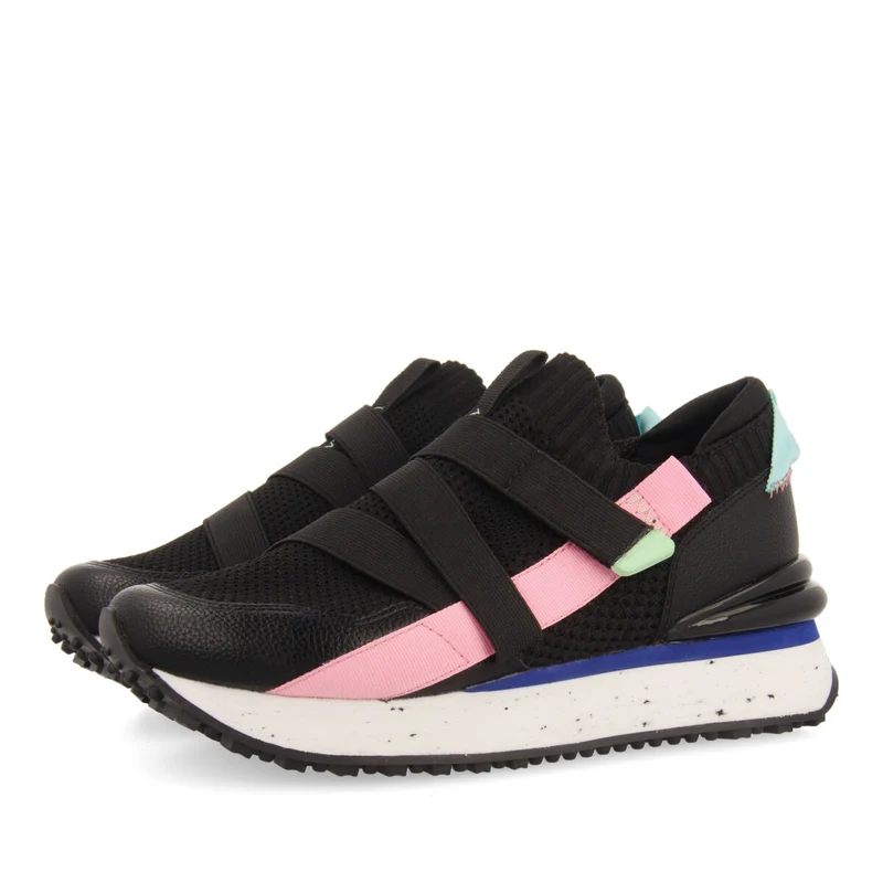 Tole women's black sock-style sneakers with straps