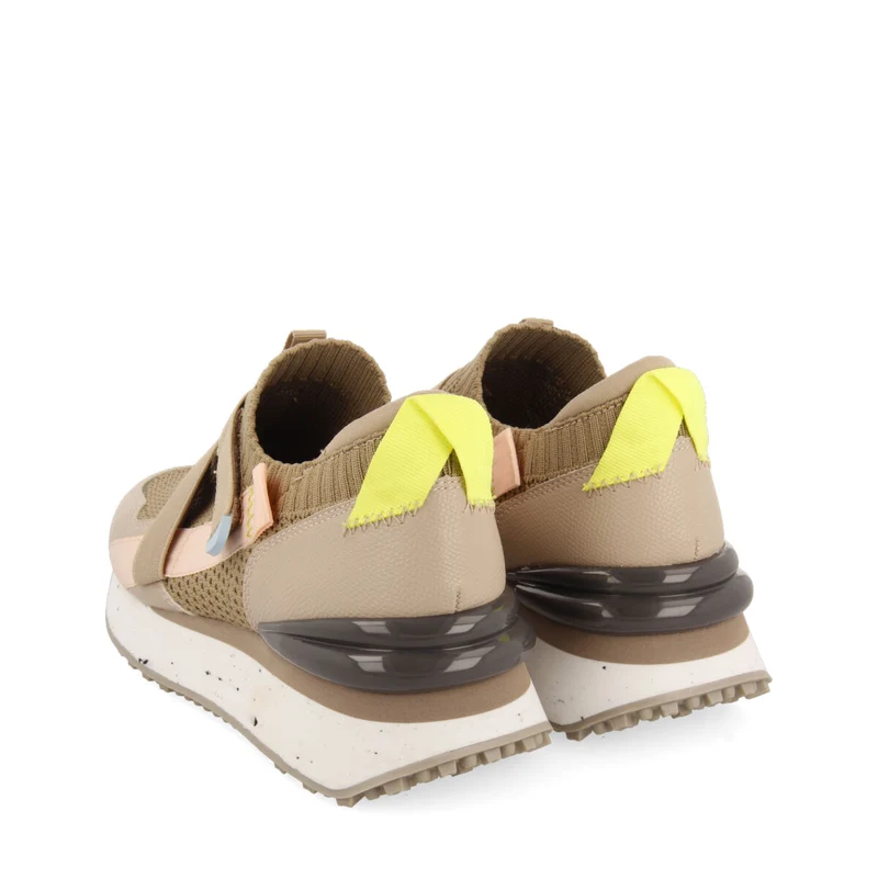 Tole women's beige sock-style sneakers with straps