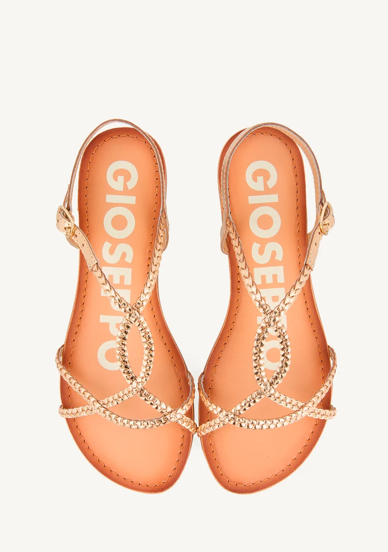 BRAIDED LEATHER SANDALS OSSIAN