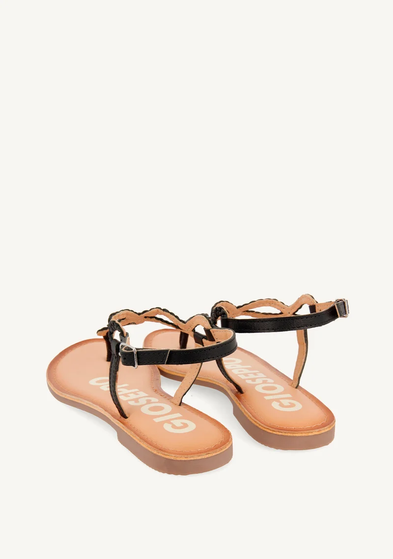 BRAIDED LEATHER SANDALS FYFFE