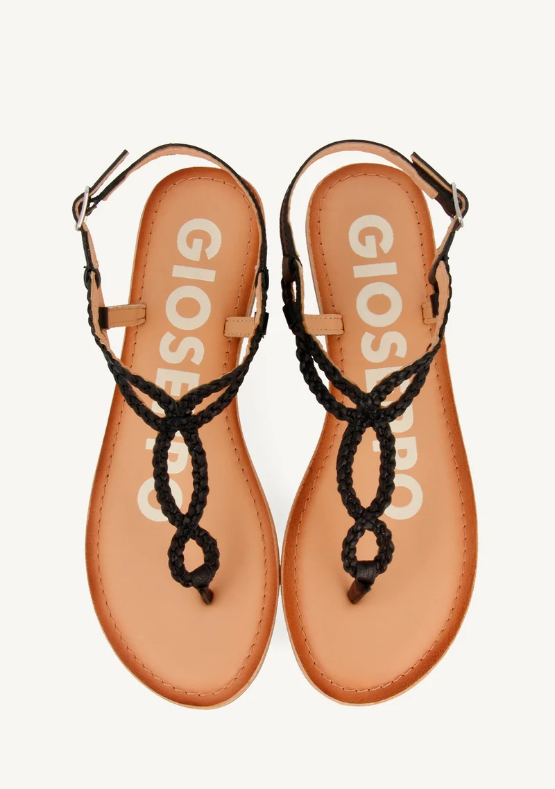 BRAIDED LEATHER SANDALS FYFFE
