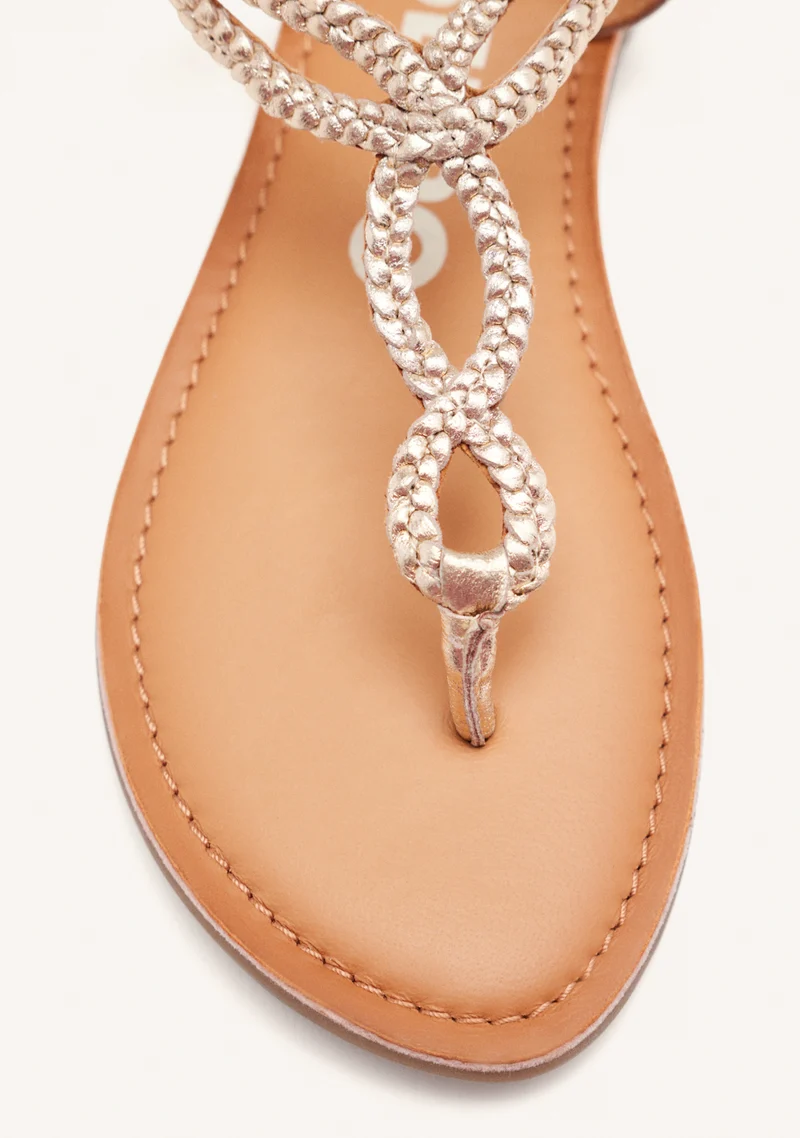 BRAIDED LEATHER SANDALS FYFFE