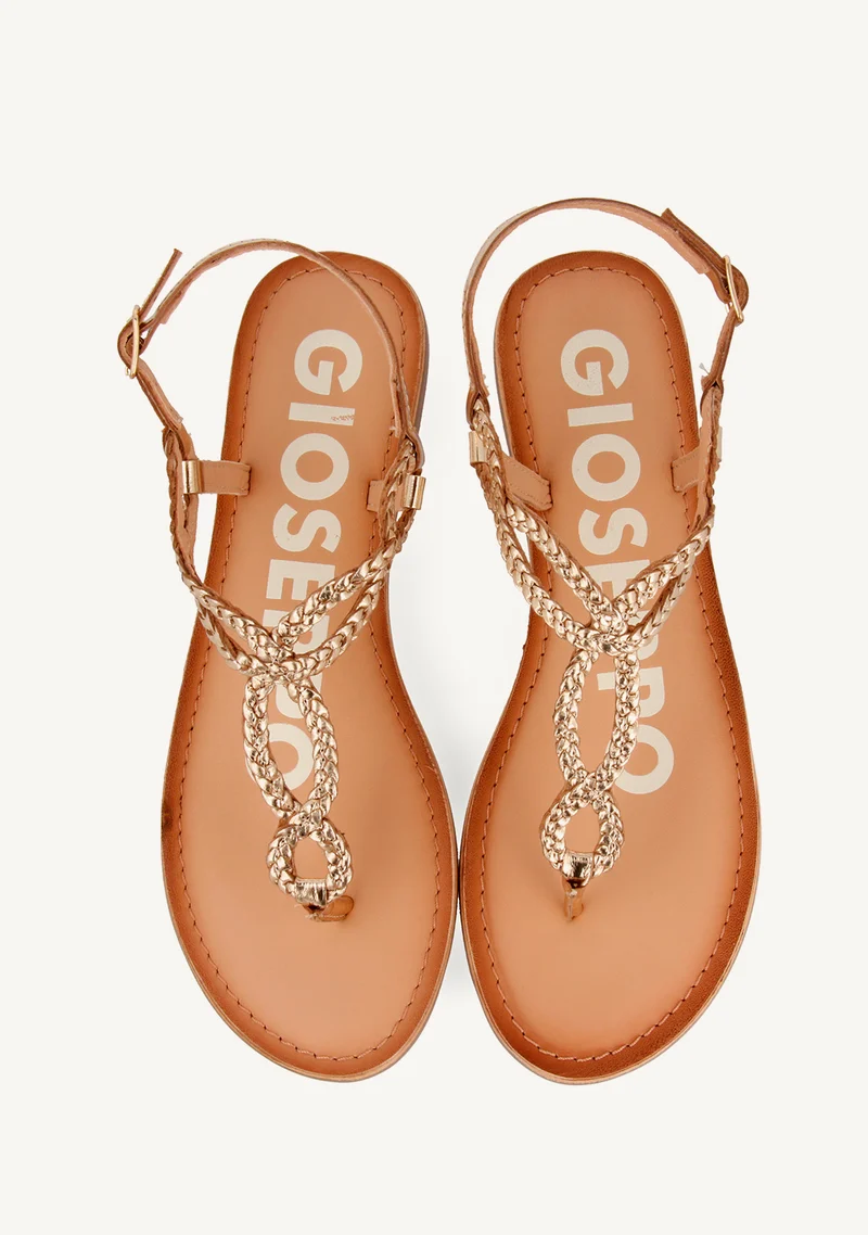 BRAIDED LEATHER SANDALS FYFFE