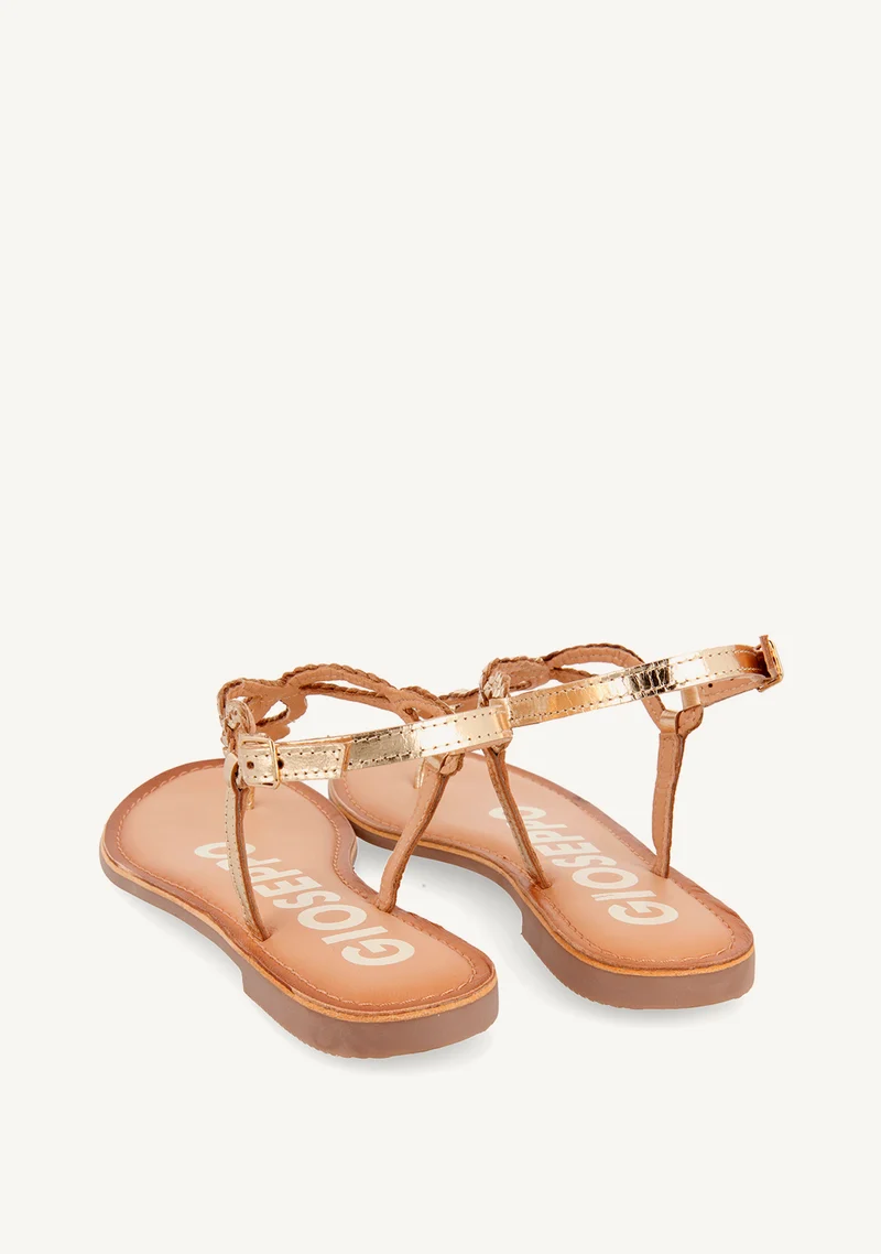 BRAIDED LEATHER SANDALS FYFFE