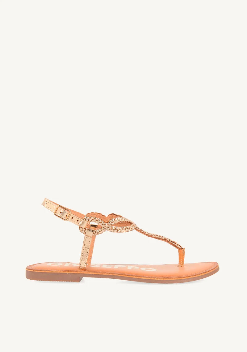 BRAIDED LEATHER SANDALS FYFFE