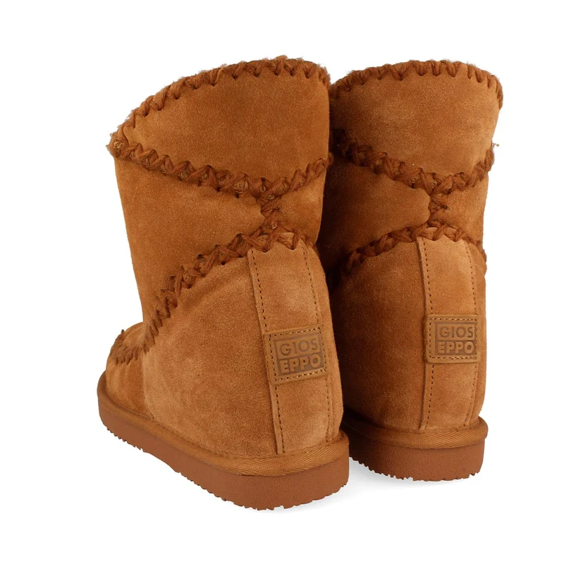 Botines marrones de estilo australiano con cuña interna para mujer 42114