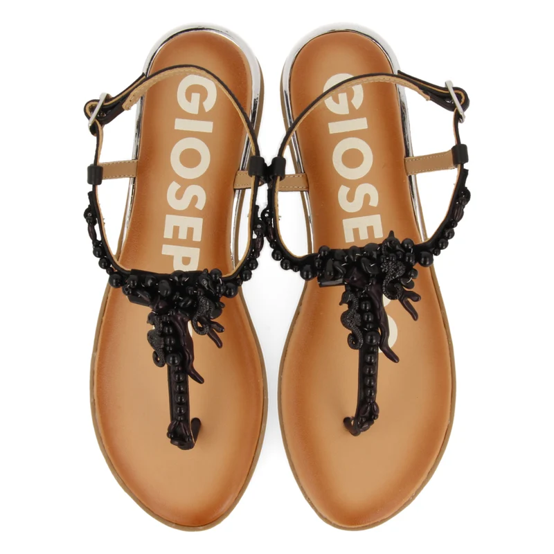 BLACK SANDALS FOR WOMAN ALBANY