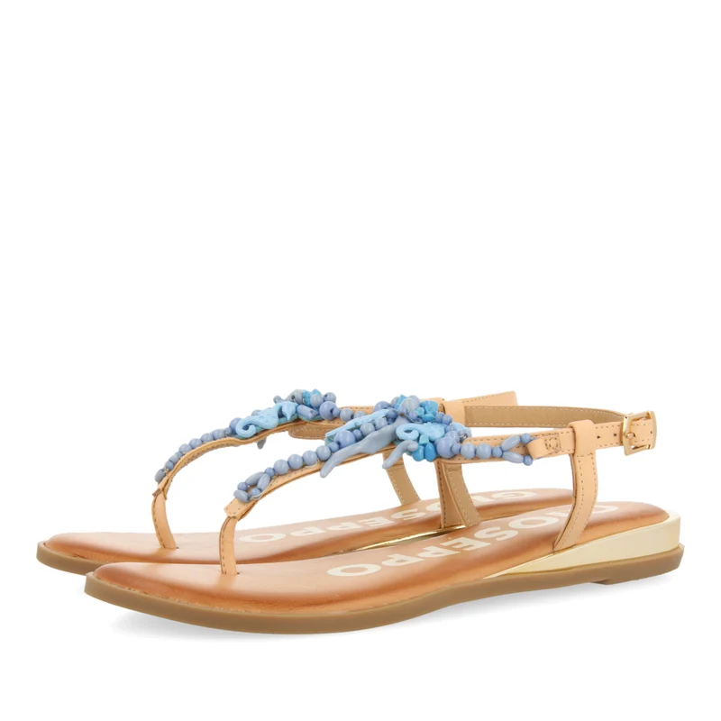 BLUE SANDALS WITH DETAILS FOR WOMAN ALBANY