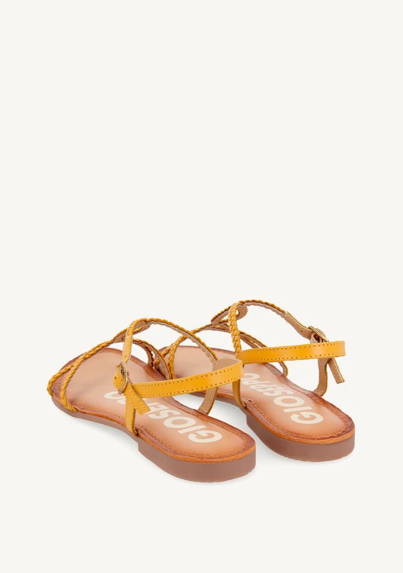 BRAIDED LEATHER SANDALS OSSIAN