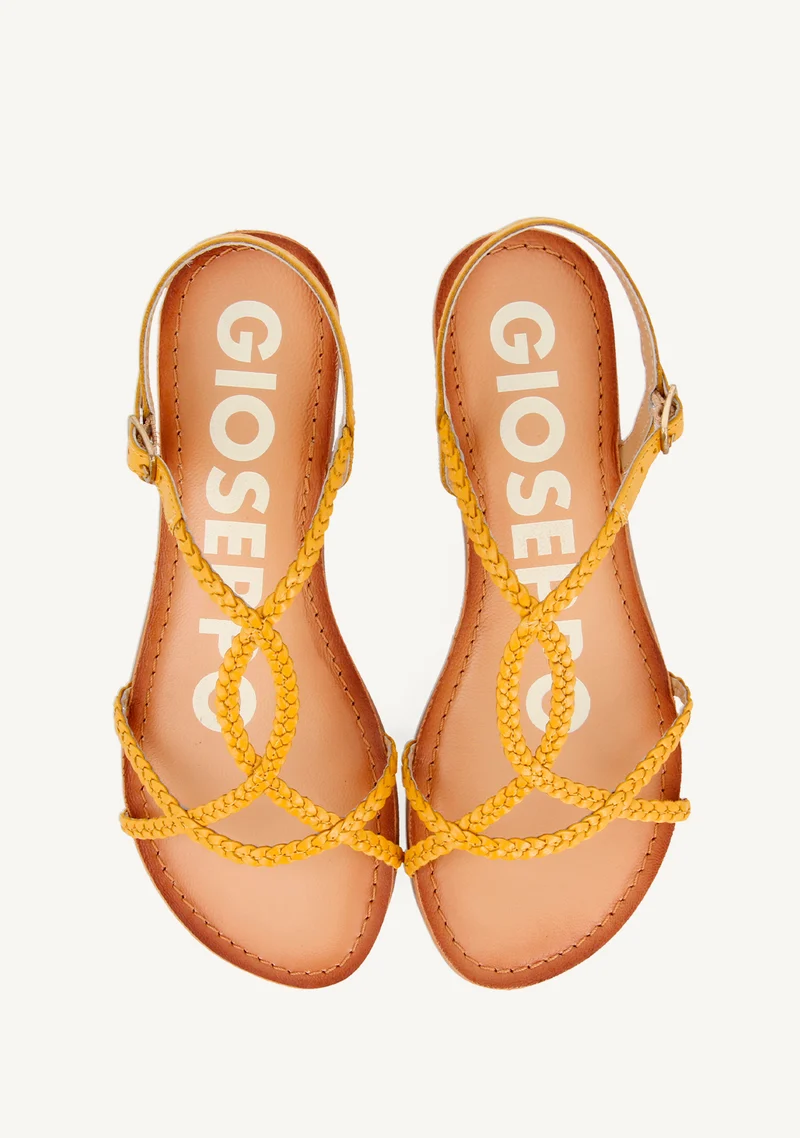 BRAIDED LEATHER SANDALS OSSIAN