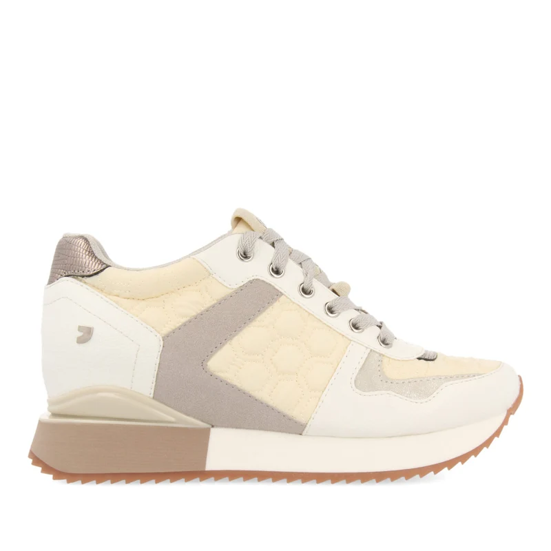 White sneakers with internal wedge for woman ULSTEIN