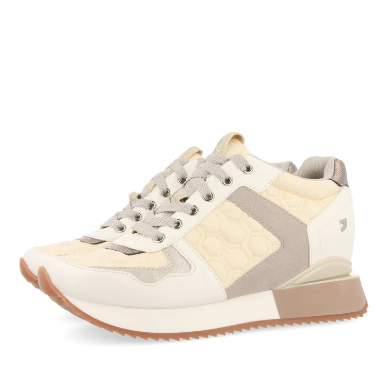White sneakers with internal wedge for woman ULSTEIN