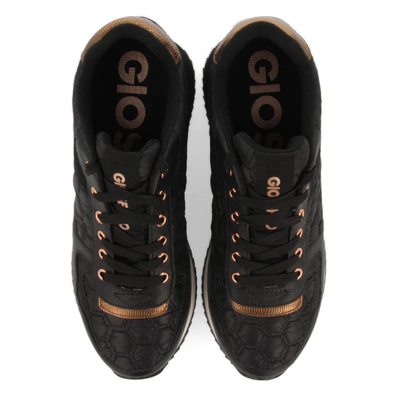 Black sneakers with internal wedge for woman ULSTEIN
