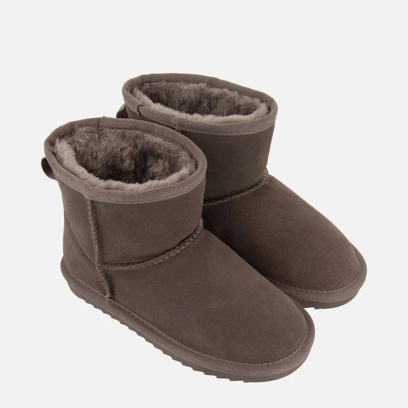 BOTA AUSTRALIANA PIEL TAUPE PARA NIÑA COFFS