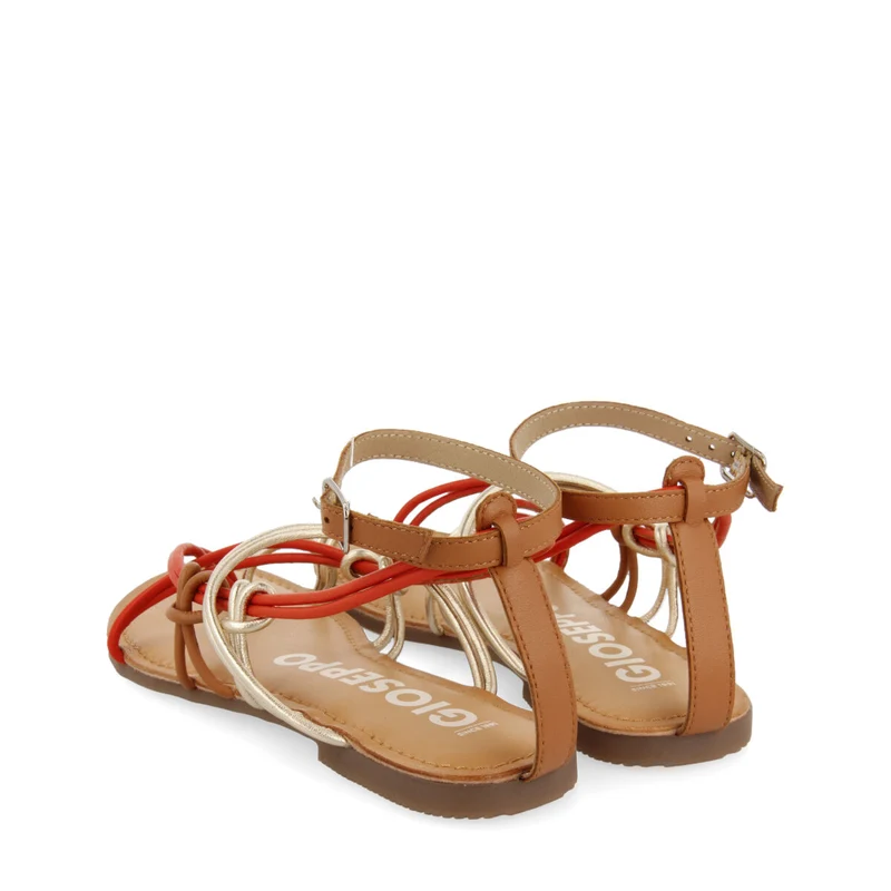 Gualaca women's flat sandals with multicoloured straps