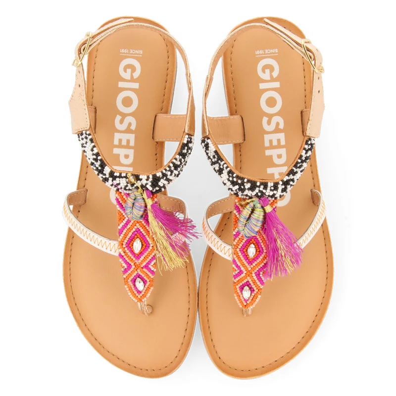 Buique women's multicoloured geometric sandals