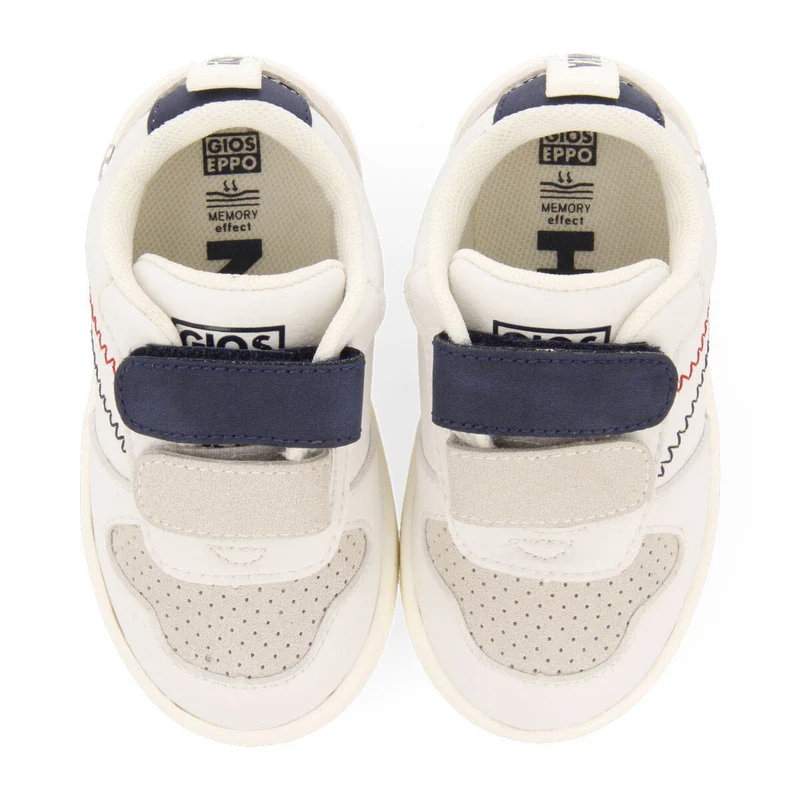 Campoi babies navy blue sneakers with adjustable fastenings