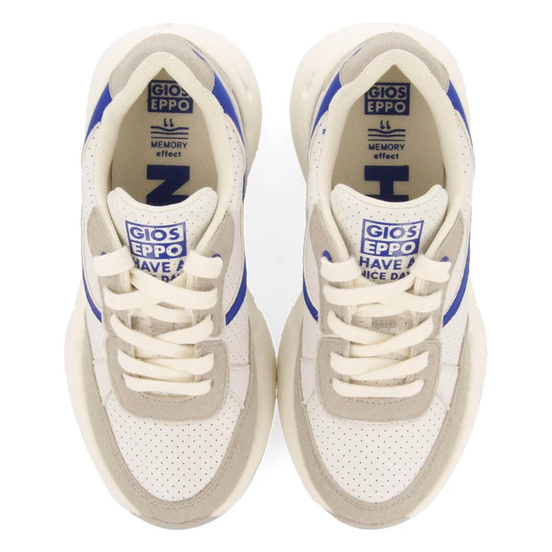 Ilheus boys blue sneakers with chunky soles