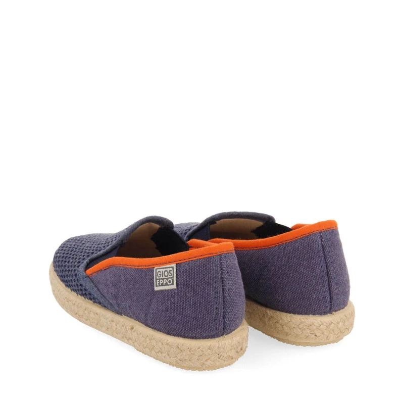 Ablis babies navy blue slip on espadrilles
