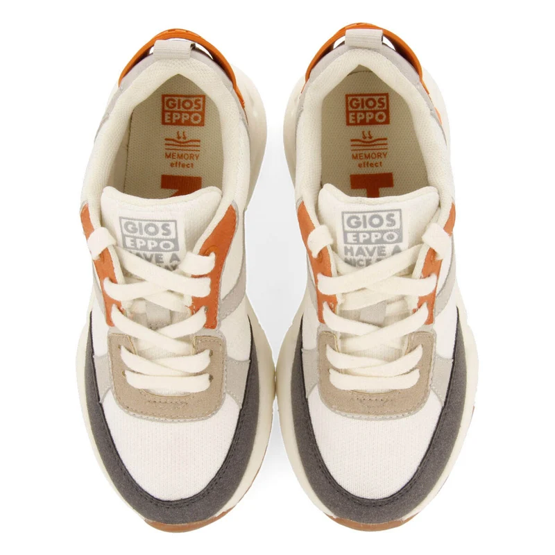 Resende boys off white sneakers with high soles