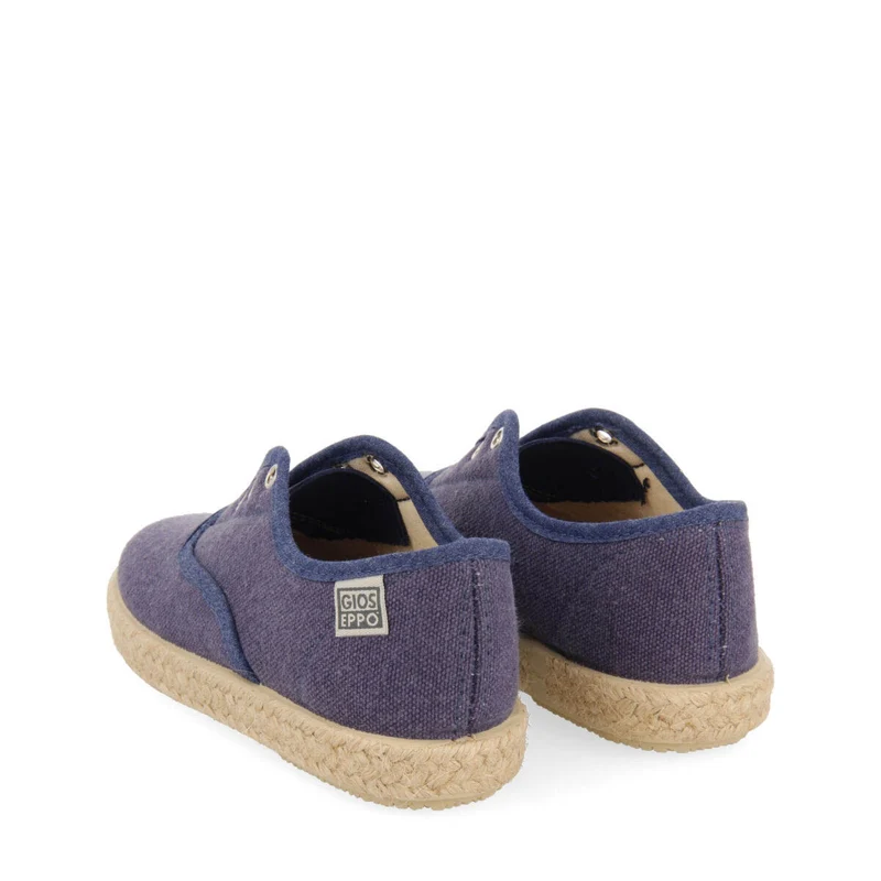 Farges babies navy blue oxford style espadrilles
