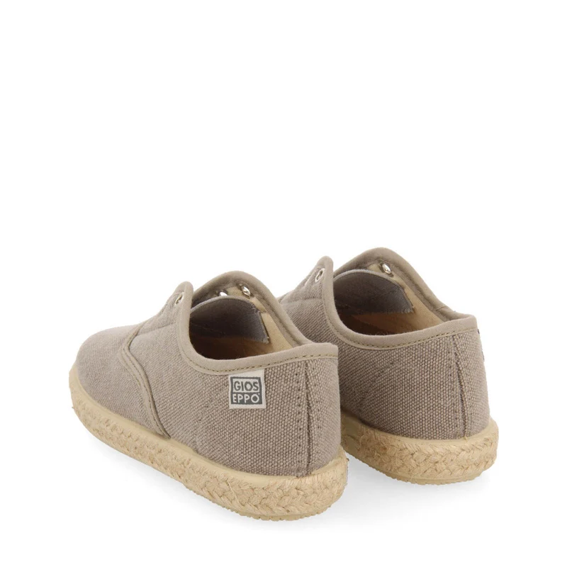 Farges babies grey oxford style espadrilles