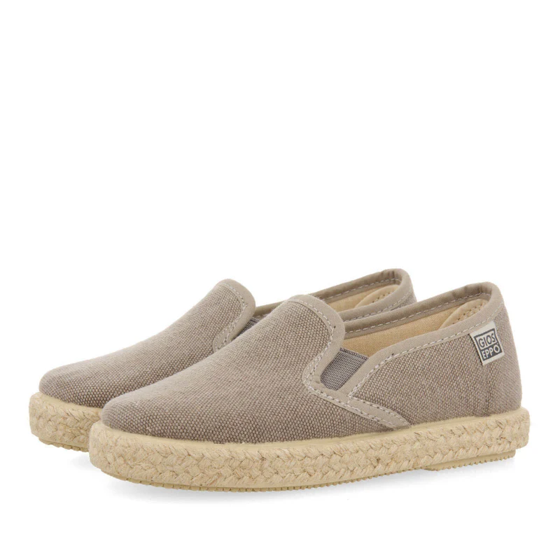 Orizaba babies grey espadrilles with side elastics