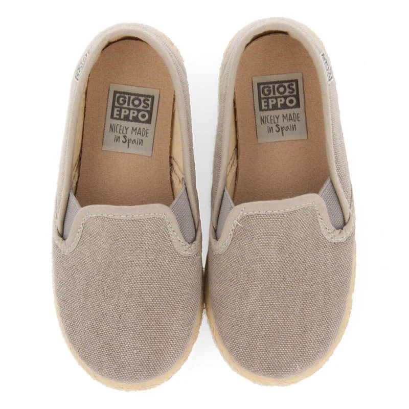 Orizaba babies grey espadrilles with side elastics