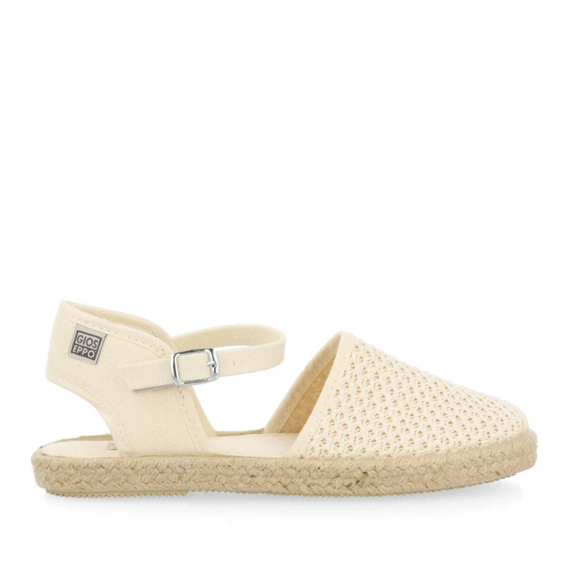 Berizal girls beige mesh espadrilles