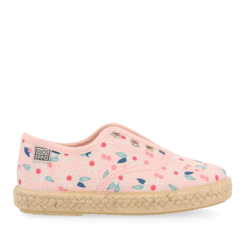 Taguig babiesink oxford style espadrilles with a colourfulrint