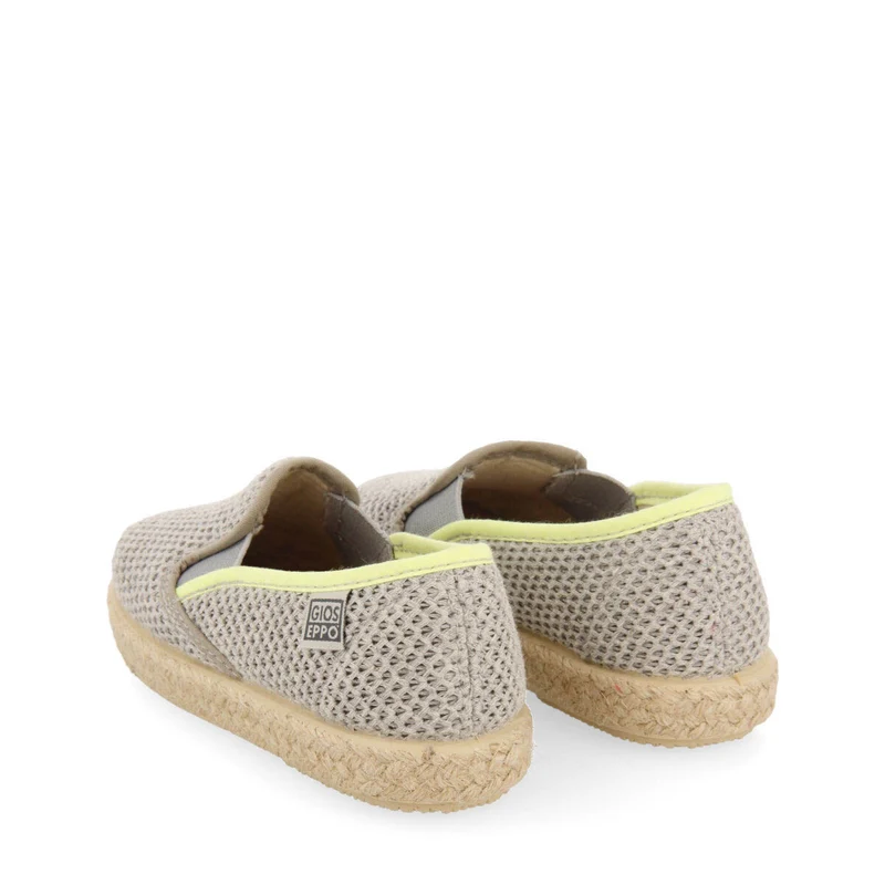 Ablis boys grey slip on espadrilles