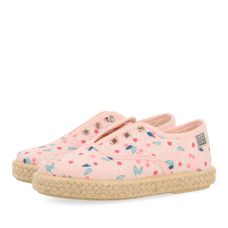 Taguig girlsink oxford style espadrilles with a colourfulrint
