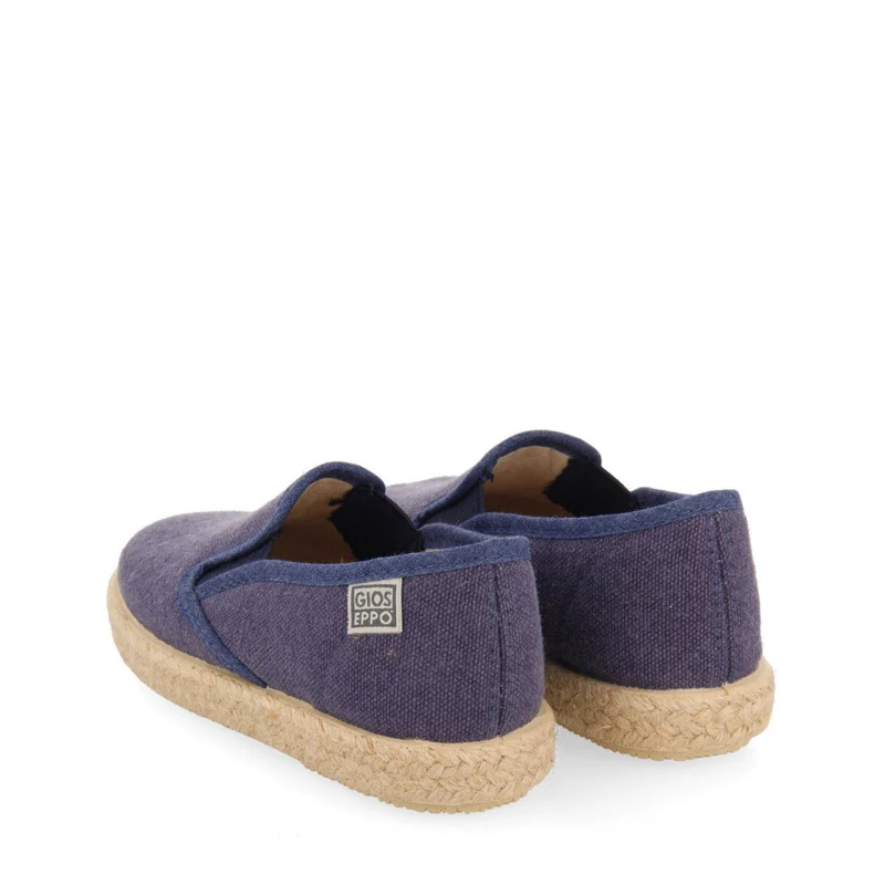 Orizaba boys navy blue espadrilles with side elastics