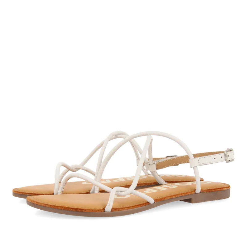 OFF WHITE SANDALS WITH THIN STRAPS FOR WOMAN GUIRA