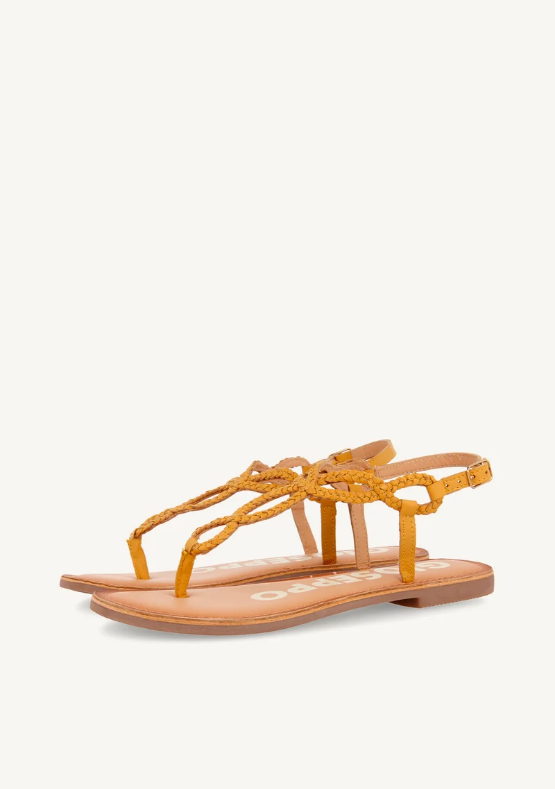 BRAIDED LEATHER SANDALS FYFFE