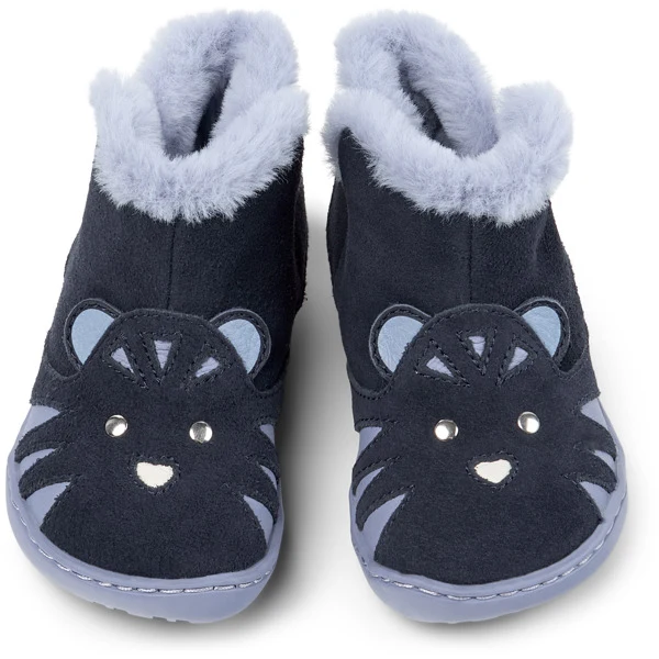 Camper FW Peu Bottines Fourrées Marine Ciel