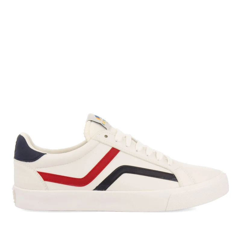 Uzeste men's multicoloured sneakers with navy blue and red details