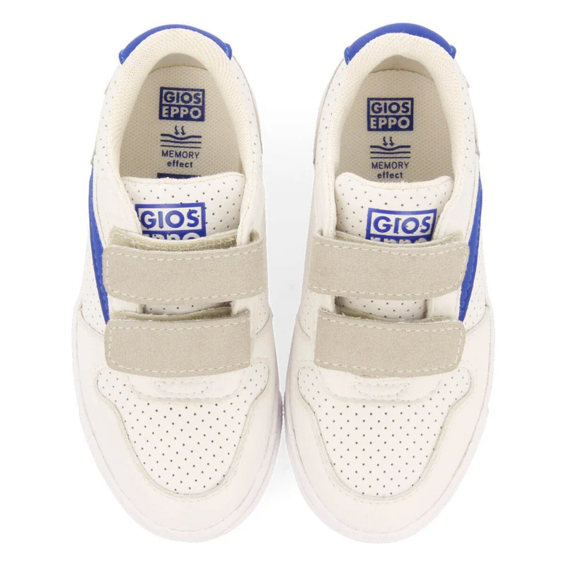 Nezel boys blue sneakers with adjustable strap