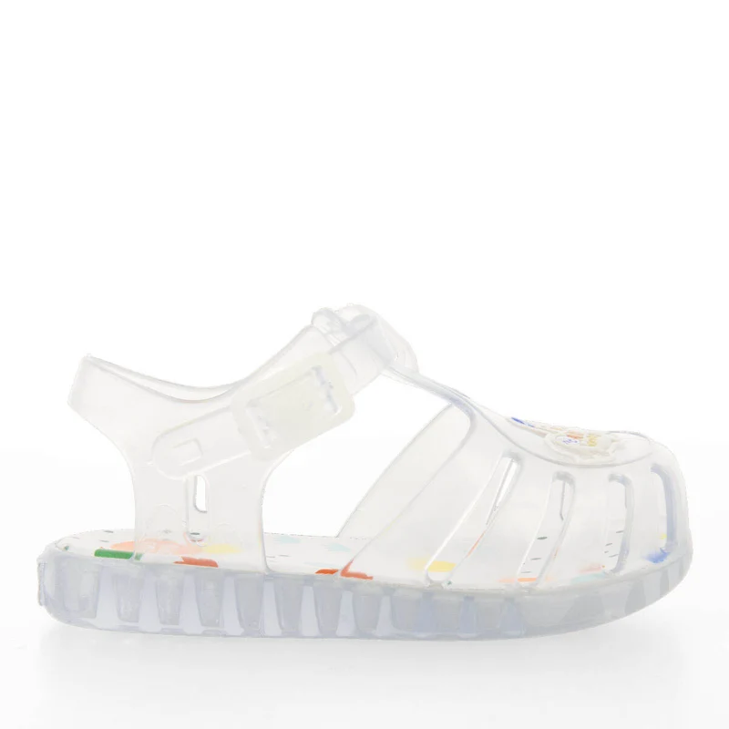 Luciara babies clear jelly sandals with elephant design