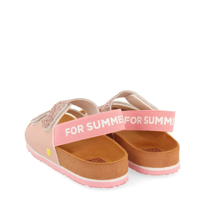Epinal girls shinyink footbed sandals