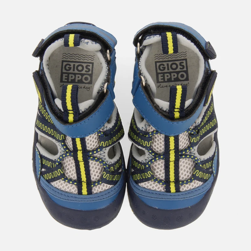 Curvelo babies teal sports sandals
