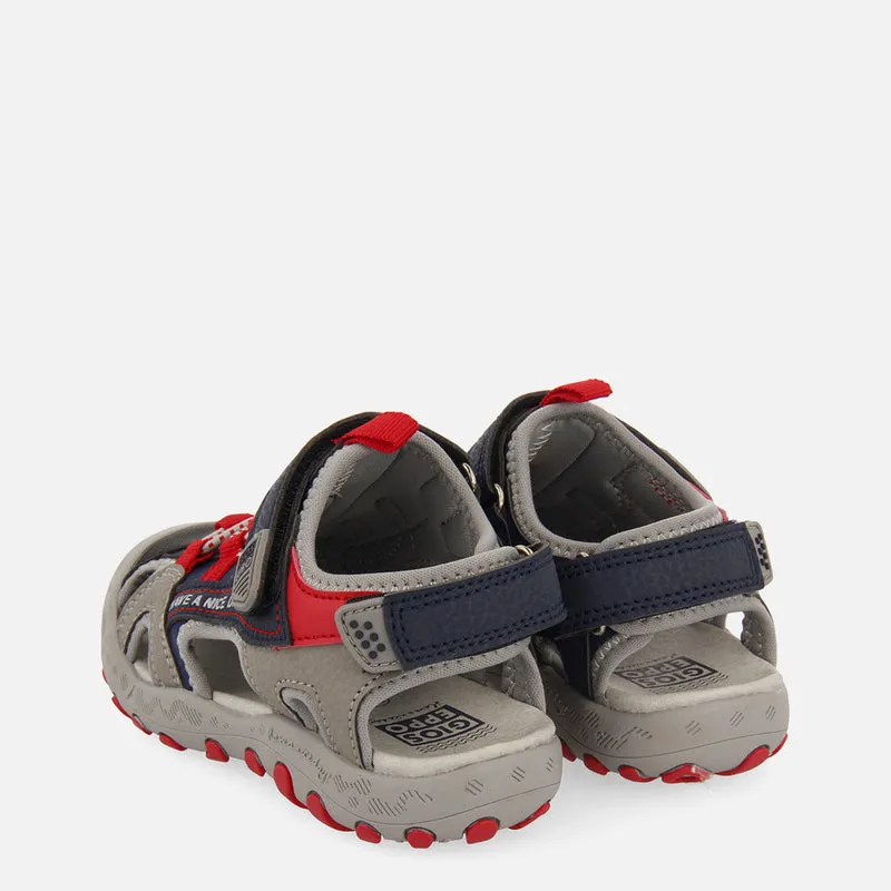 Parly boys grey sports sandals