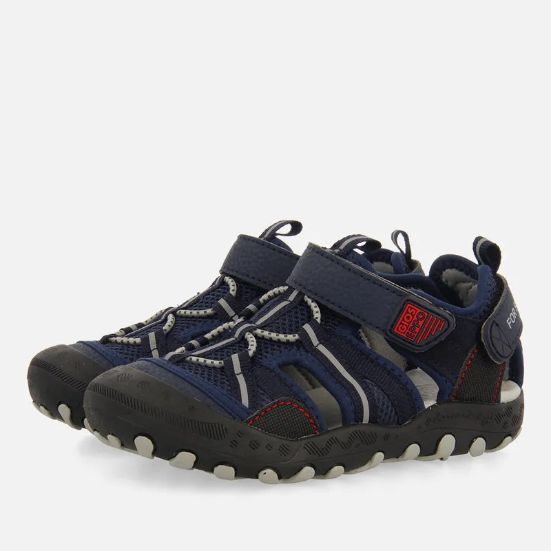 Emance boys navy blue sports sandals
